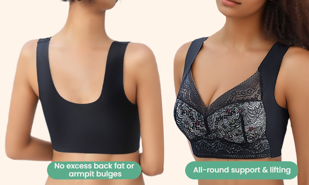 Ribili Full-coverage Bra - Aflorest