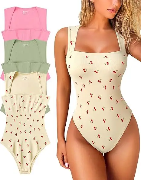 Snatched Square Neck Shapewear Bodysuit