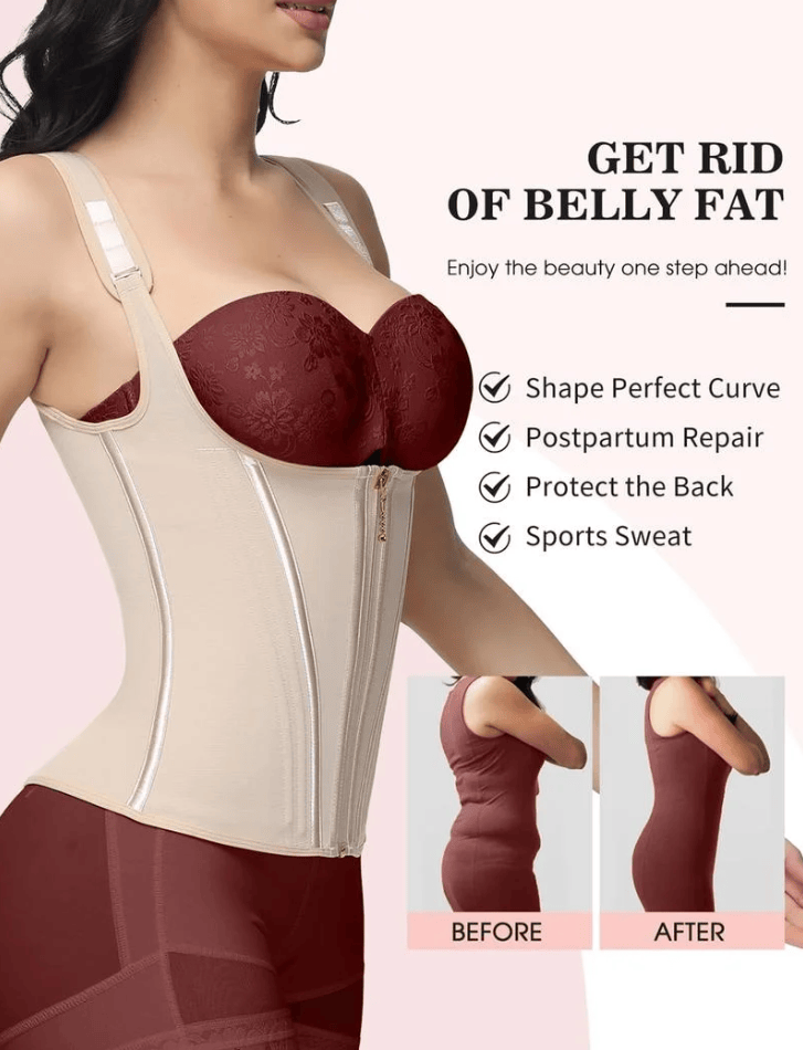 Waist Shapewear For Women Tummy Control Girdle Workout Shapewear With Adjustable Shoulder Strap - Ibeautydo