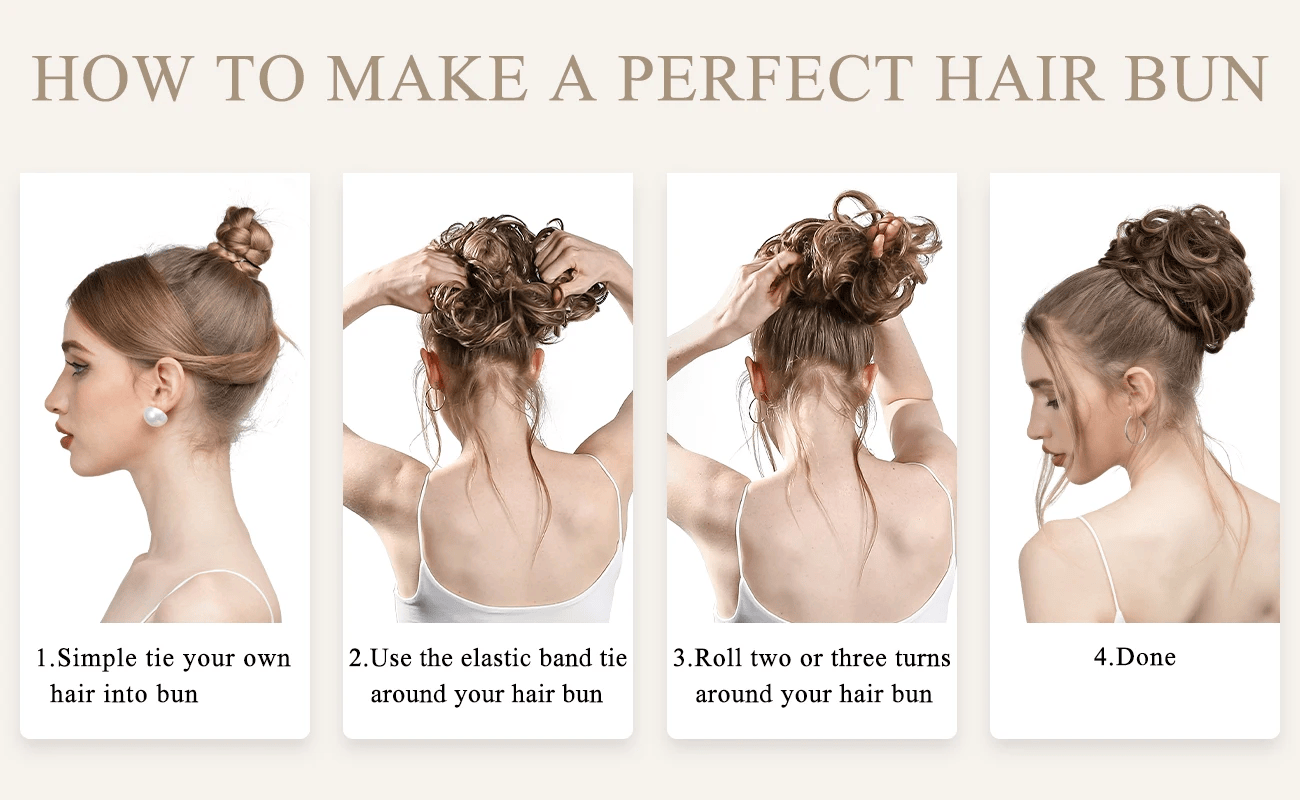 Silkara™ Secret Hair Instant Curly Messy Bun - Silkara Hair