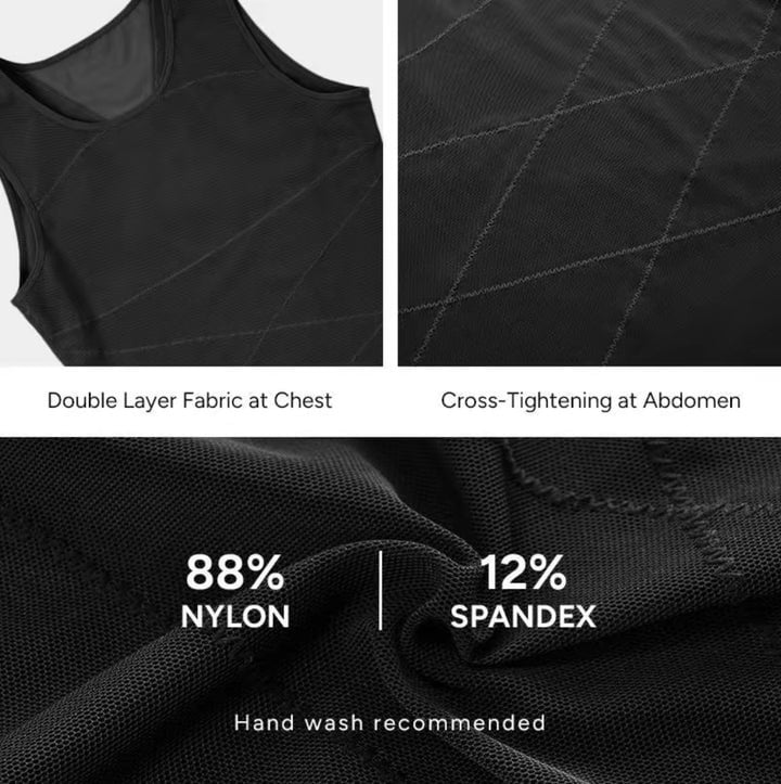 Men’s Breathable Compression Shape-wear Vest - Vesrin