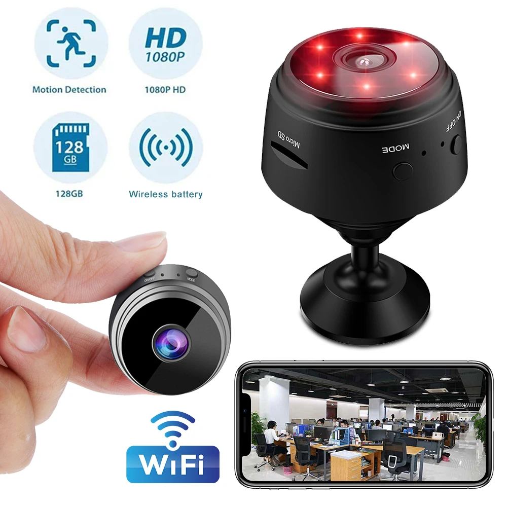 A11 Wifi Wireless Mini Camera 1080p Hd Security Remote Monitor Camcorders Video Surveillance Night Version Smart Home 2024 New - Ultimate Packs