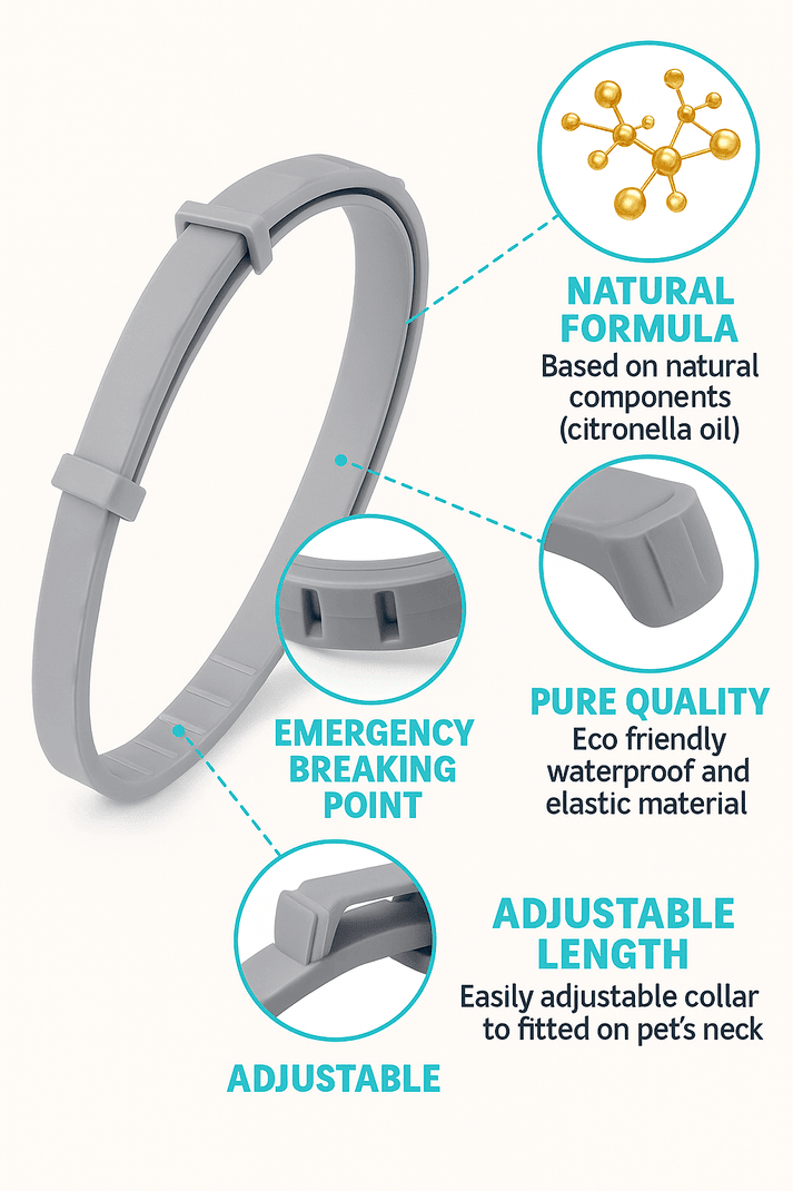 Vetiva™ Flea & Tick Collar – Safe, Stylish & Vet-approved For Dogs & Cats
