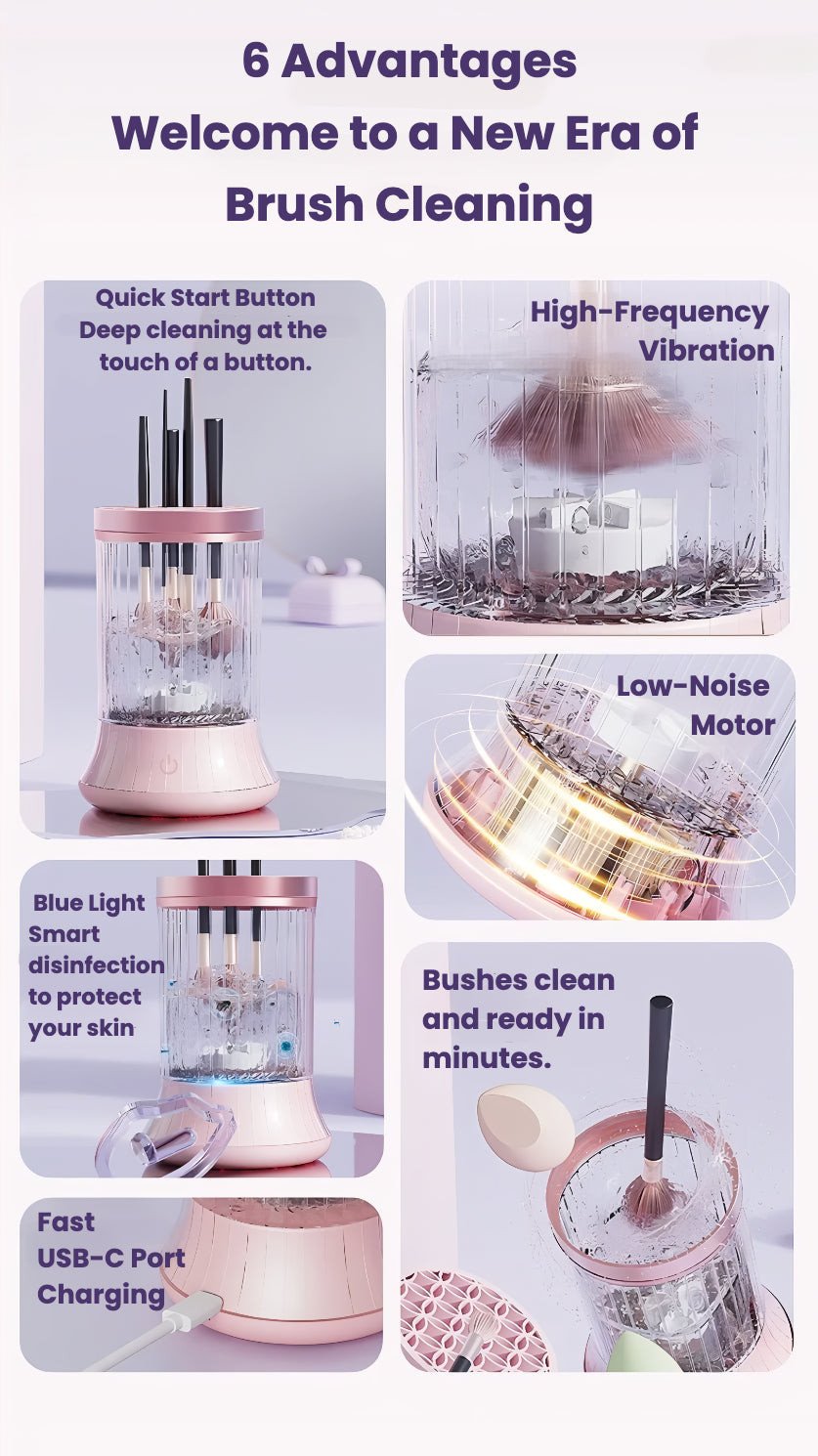 Makeup Brush Cleaner By Handeego