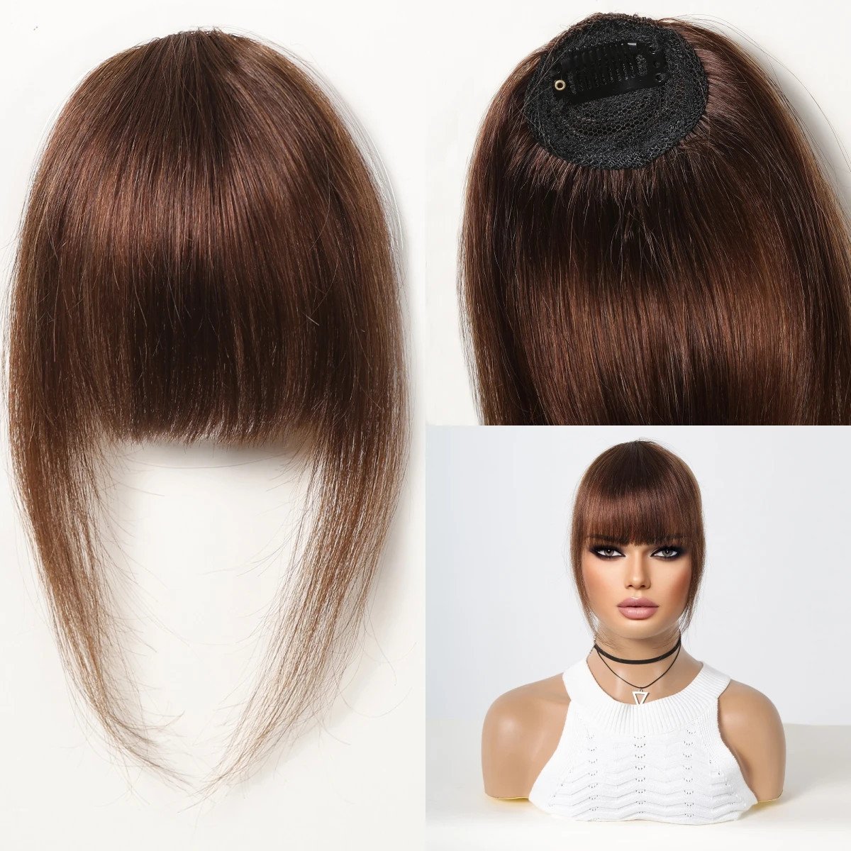 100% Human Hair Bangs - Silkara Hair