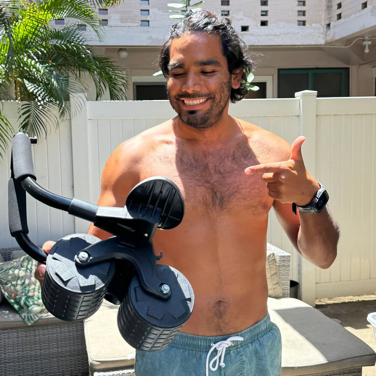 Ab Roller With Elbow Support - Velure Odelux