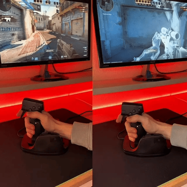 Gun Style Vertical Gaming Mouse - Snatchora