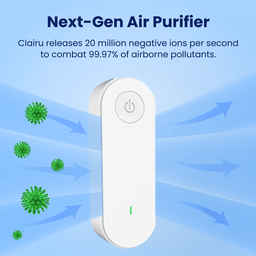 Clairu Air Purifier - Forget Dust, Allergens, & Bad Smells With Clairu