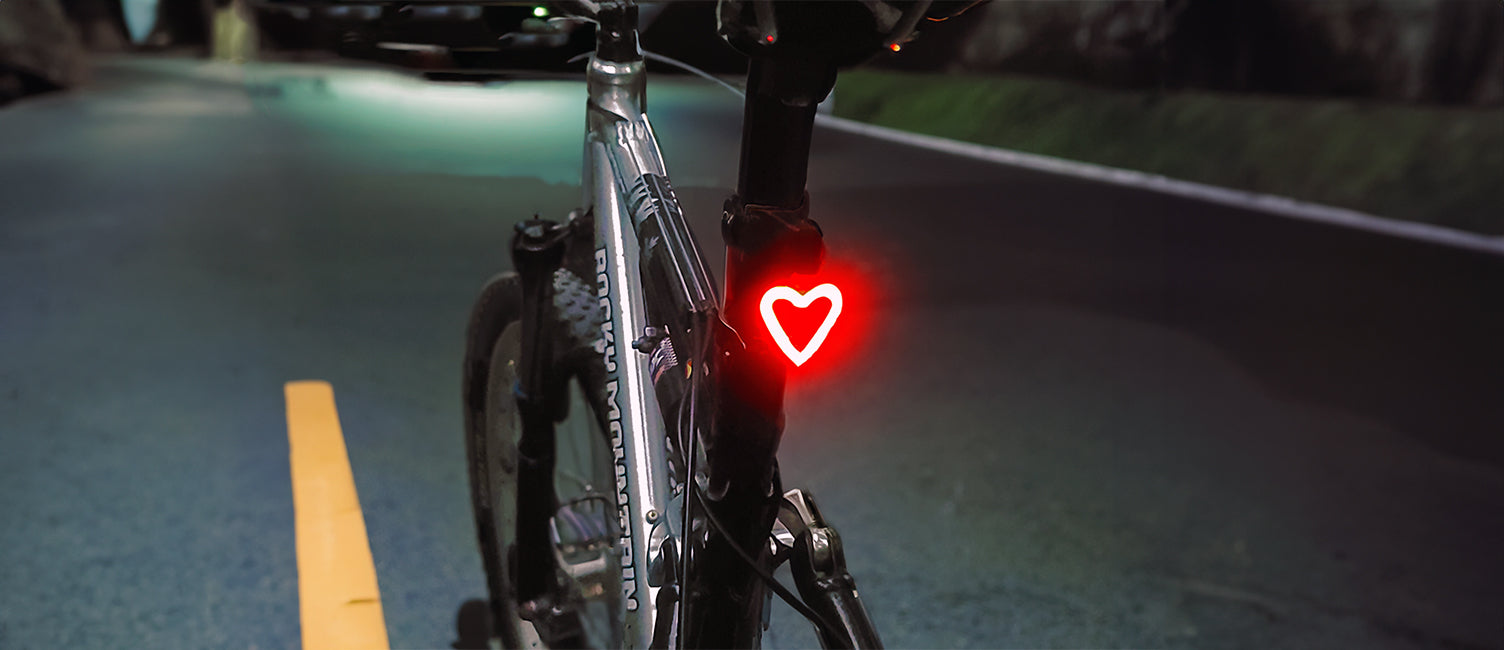 Heartglow Pro Heart-shaped Led Tail Light For Bikes | Waterproof & Rechargeable – Alpine Extreme