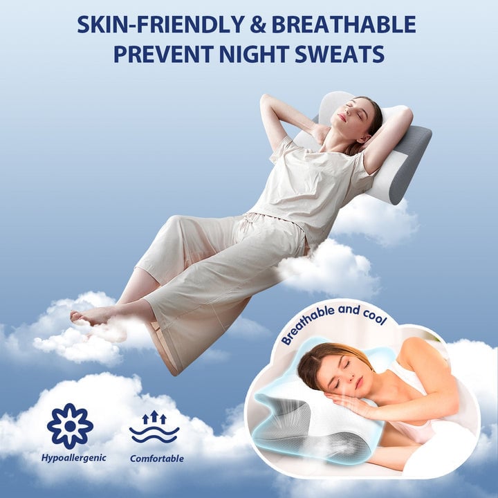 Butterfly Shape Cervical Memory Pillow For Pain Relief - Ever Pick