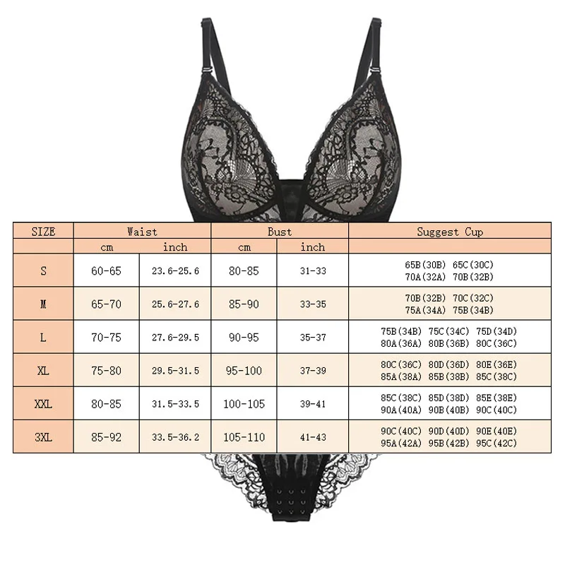 Belle - Lace Sculpting V-neck Bodysuit - Lumea Paris