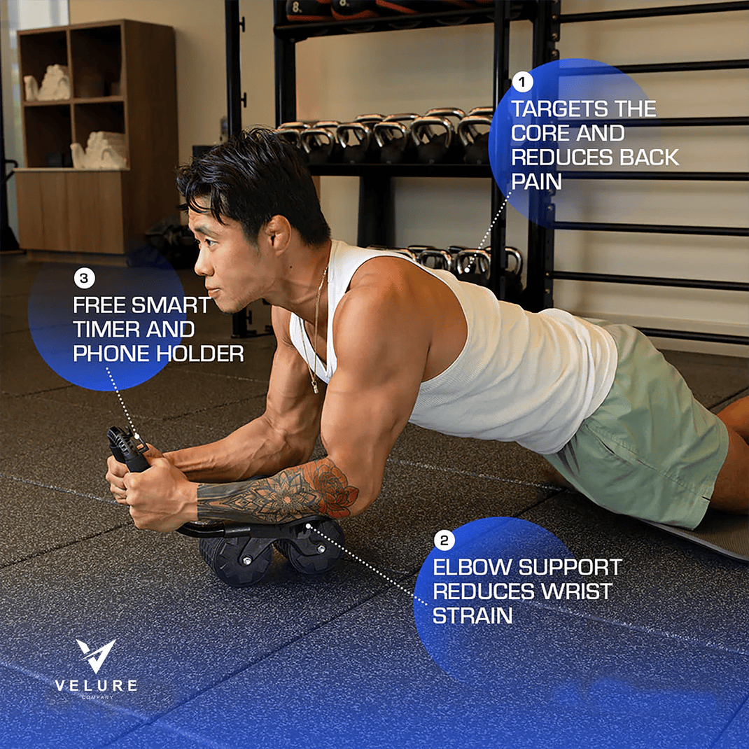 Ab Roller With Elbow Support - Velure Odelux