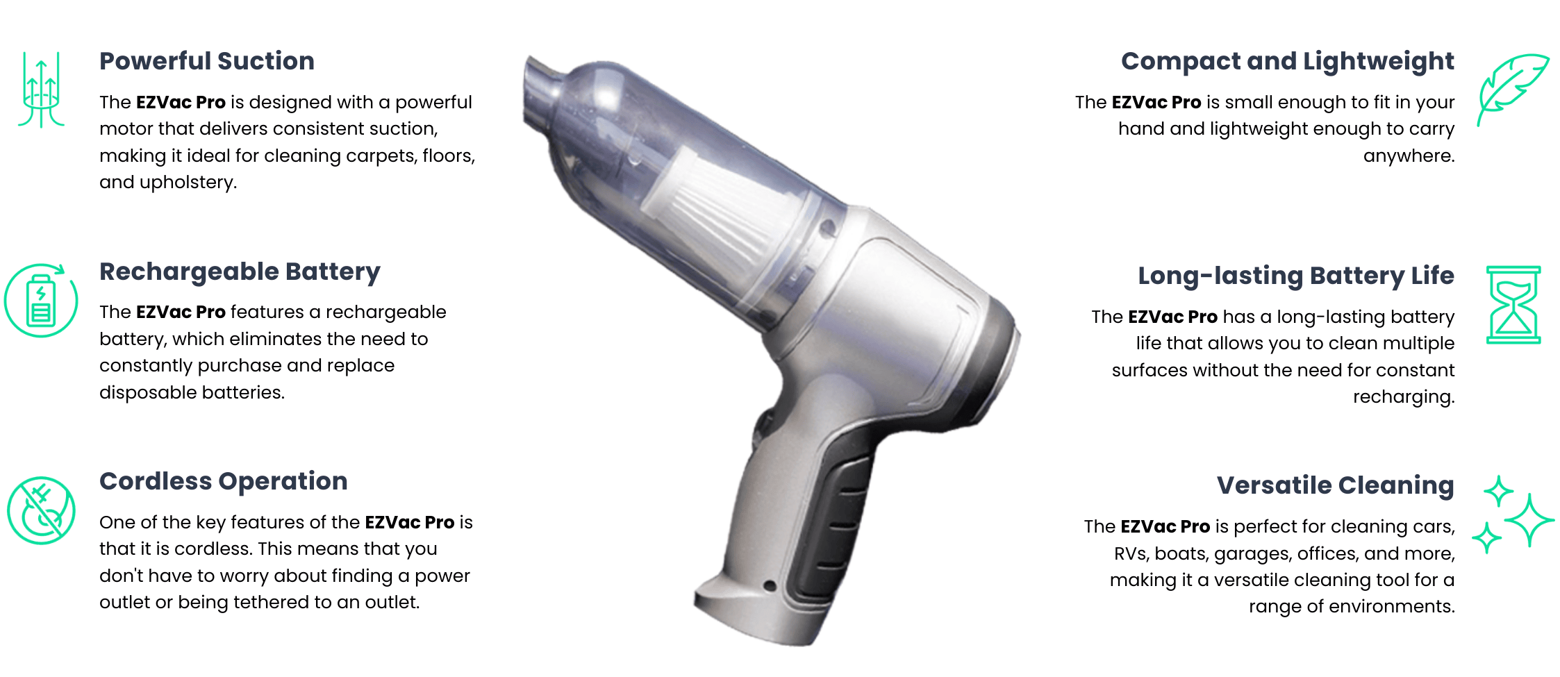 The Ezvac Pro Electric Air Duster & Vacuum