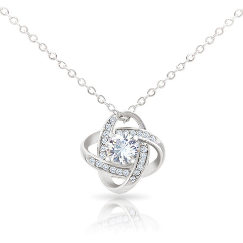 To My Daughter - Believe In Yourself - Love Knot Necklace