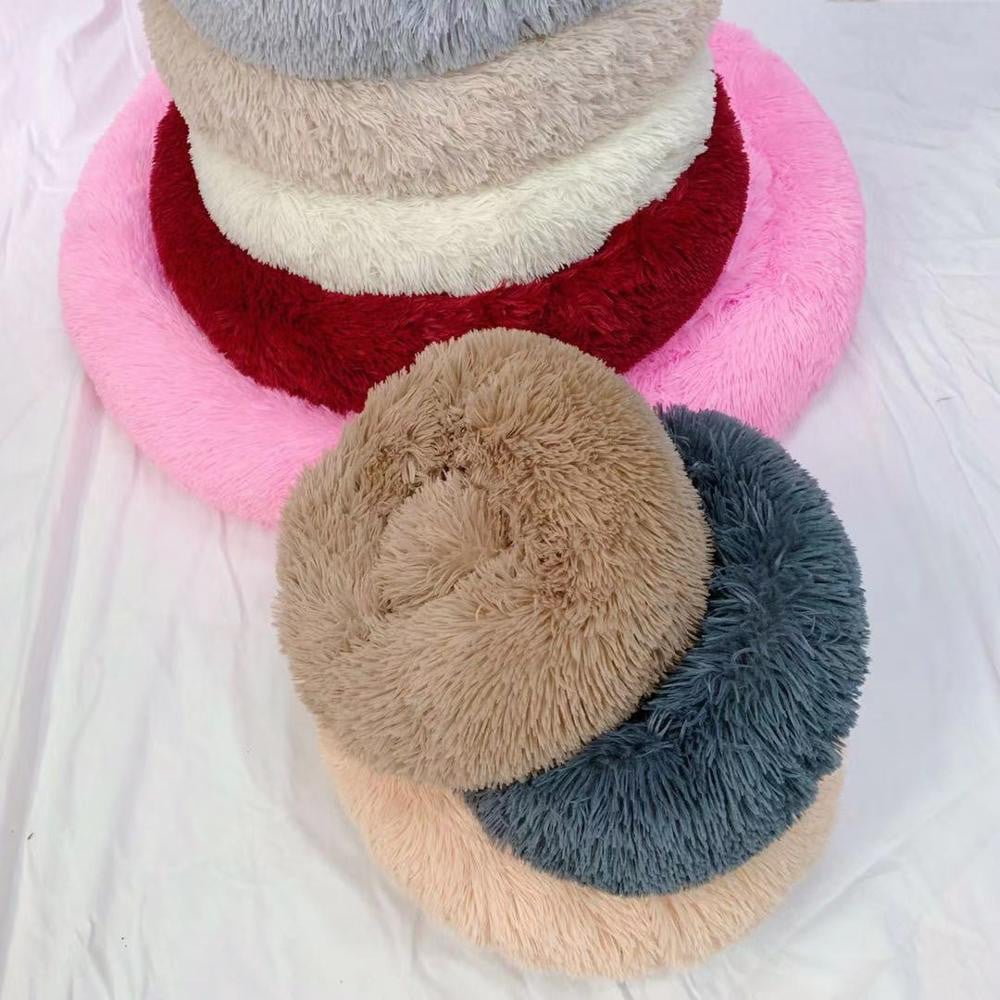 Dog Beds For Small Dogs Round Plush Cat Litter Kennel Pet Nest Mat Puppy Beds