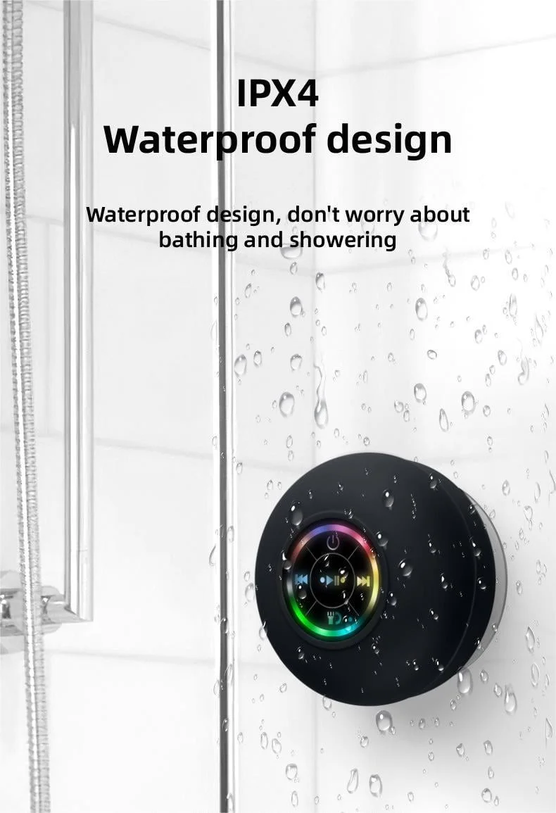 🔥Last Day 49% Off - Mini Bluetooth Waterproof Speaker With Led Light🔊