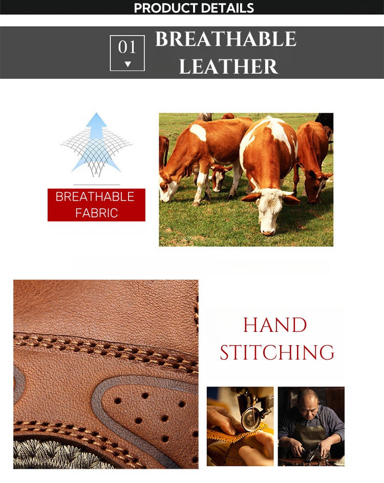 Mens Orthopedic Support Non-slip Sport Sandals Lightweight Trail Hiking Leather Sandals