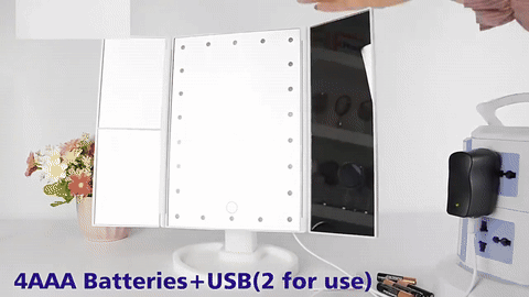 3 Sided Foldable Mirror - Travelers Guild