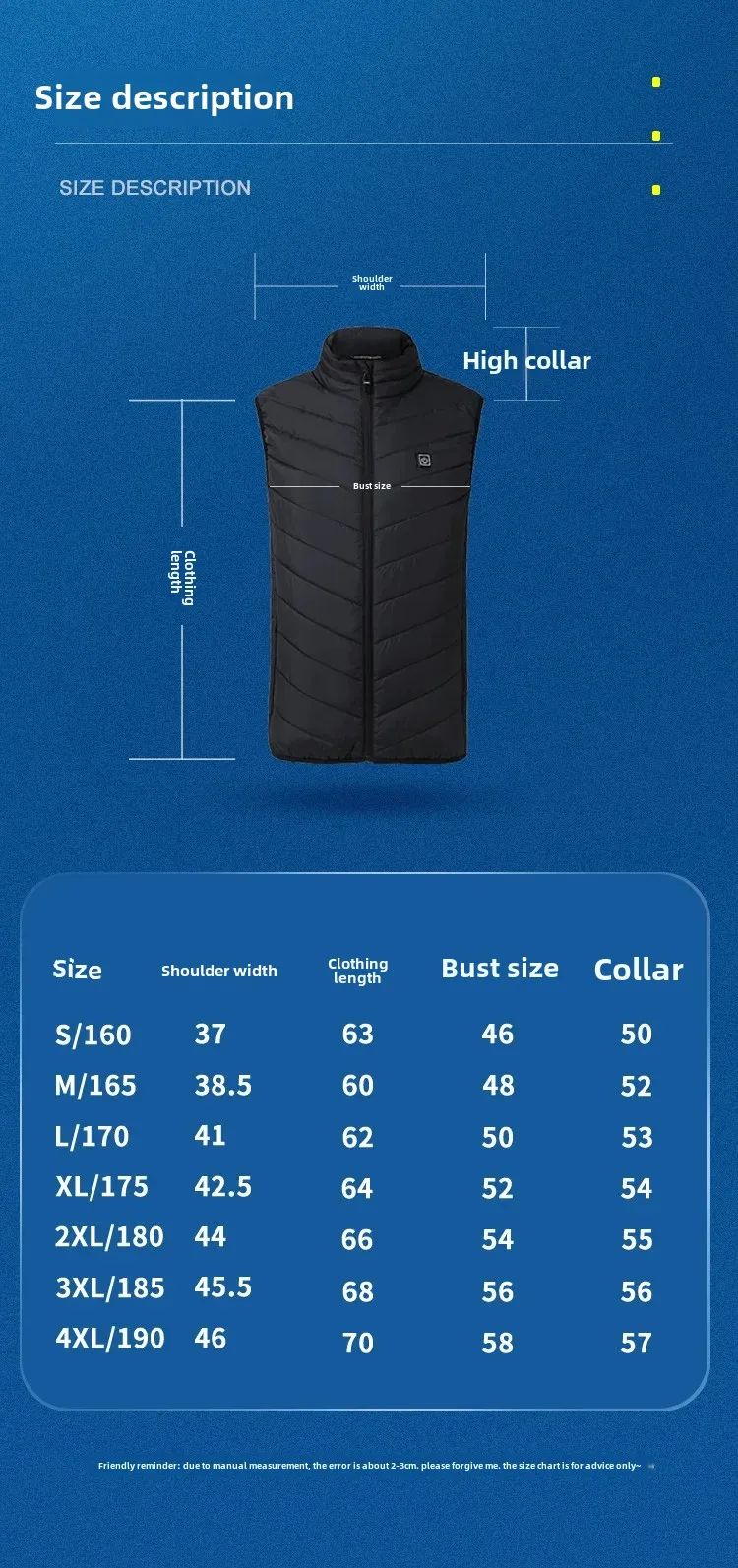 🔥Last Day Promotion 60% Off-2022 Updated Version Led Controller Heated Vest For Men & Women