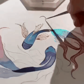 🎄Last Day Special 49% Off- Shifting Watercolor Painting Set