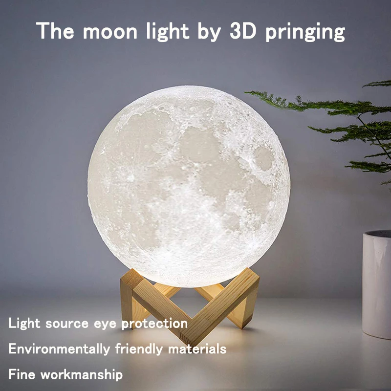 Usb Rechargeable Moon Lamp - Nature Nurture