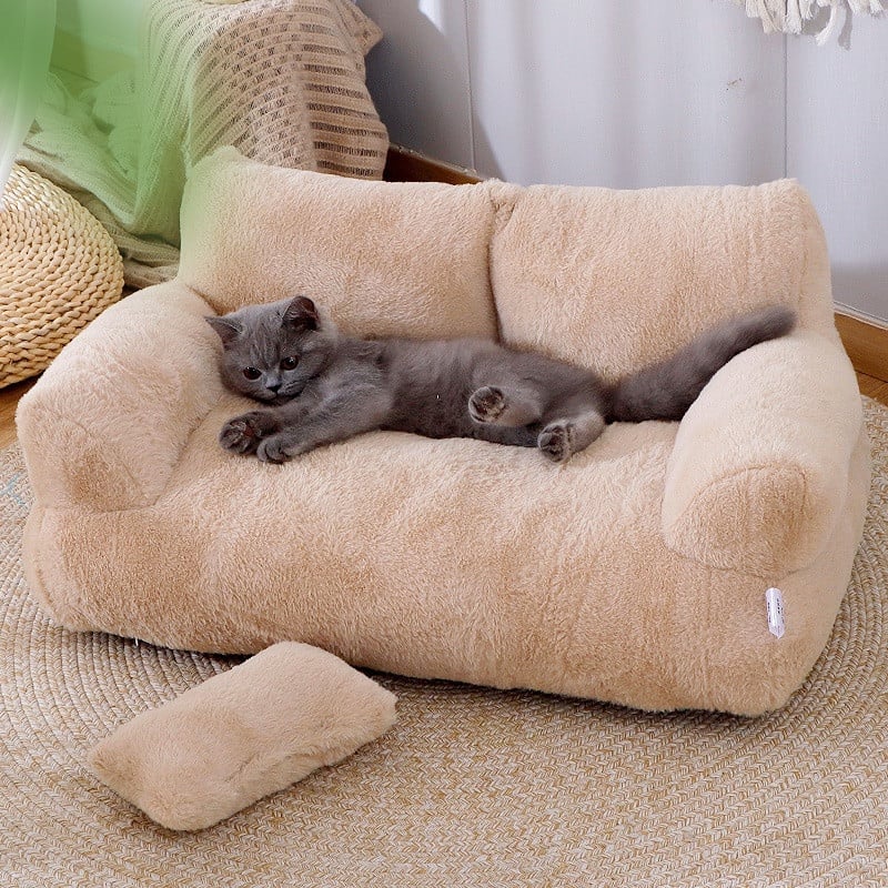 Luxury Cat Bed Sofa Winter Warm Cat Nest Pet Bed For Small Medium Dogs Cats Comfortable Plush Puppy Bed Pet Supplies - Pethoopz