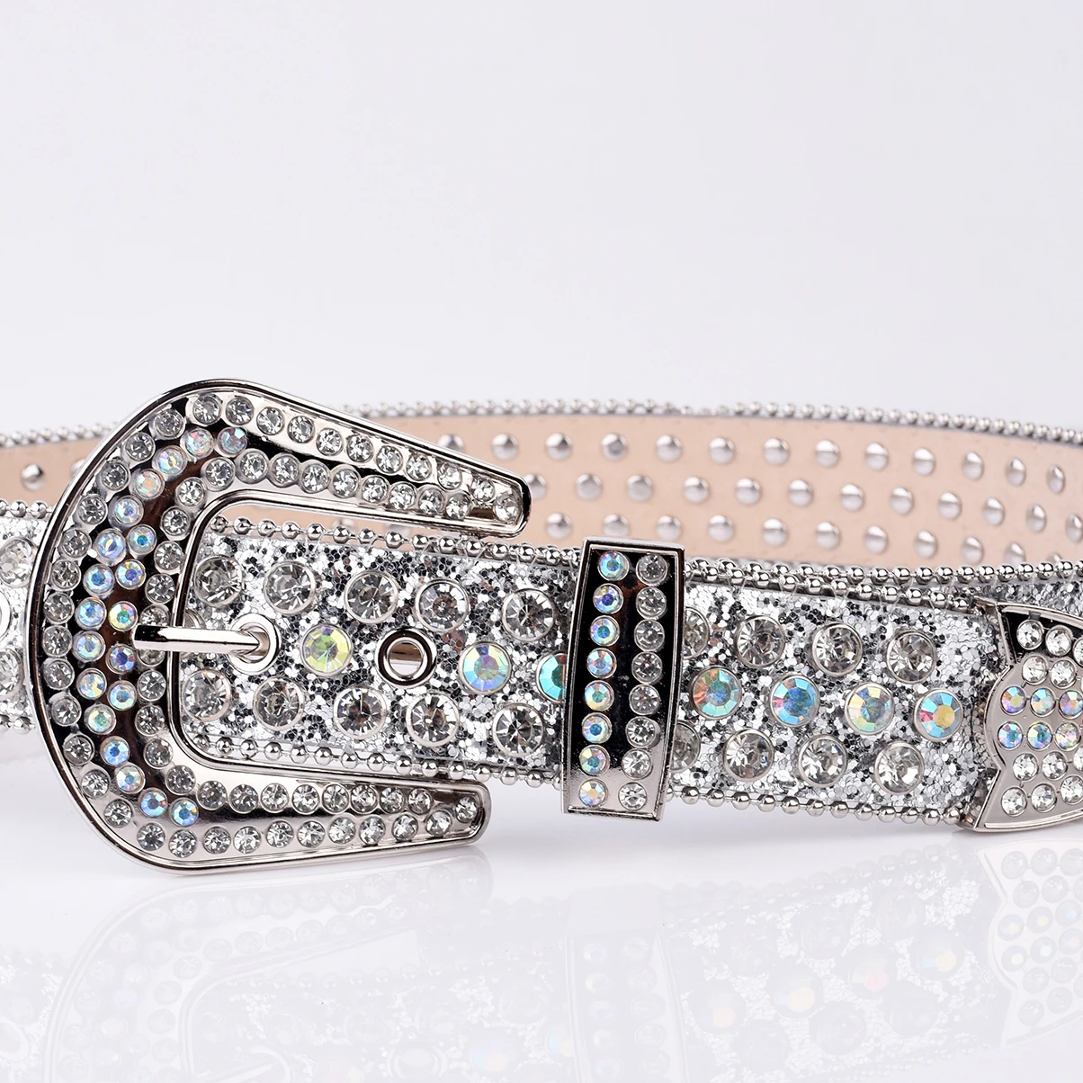 Silver Strap With Silver Studs