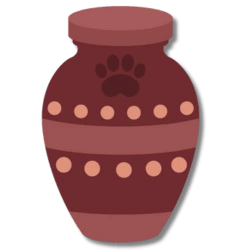 Petsoul Haven Pawprint Necklace For Ashes