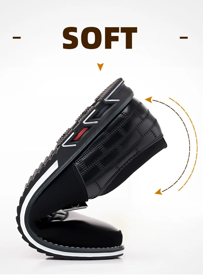 Luxury Men’s Orthopedic Business Slip-on Leather