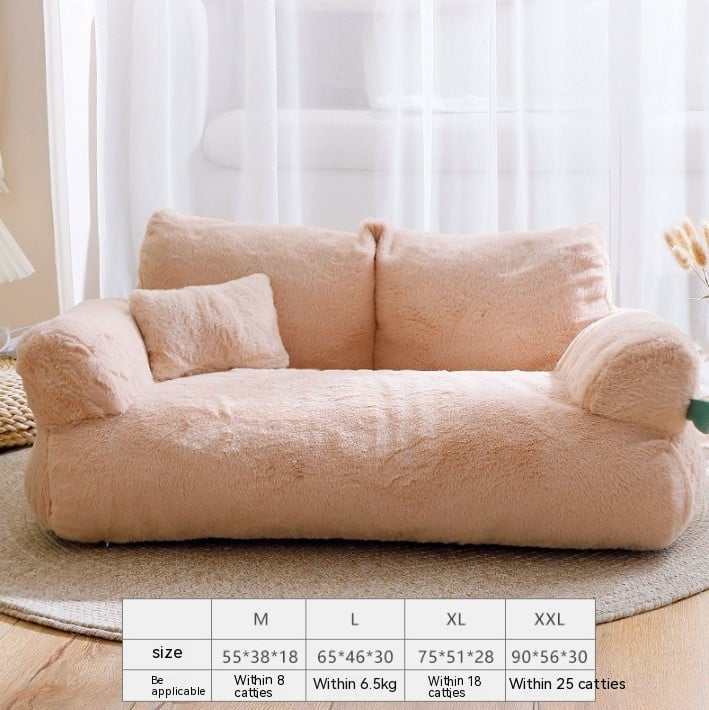 Luxury Cat Bed Sofa Winter Warm Cat Nest Pet Bed For Small Medium Dogs Cats Comfortable Plush Puppy Bed Pet Supplies - Pethoopz