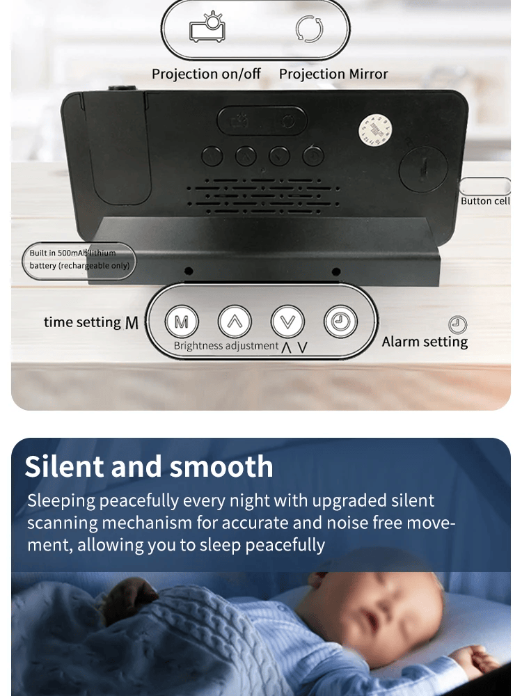 Projection Alarm Clock - Smart Shop Picks