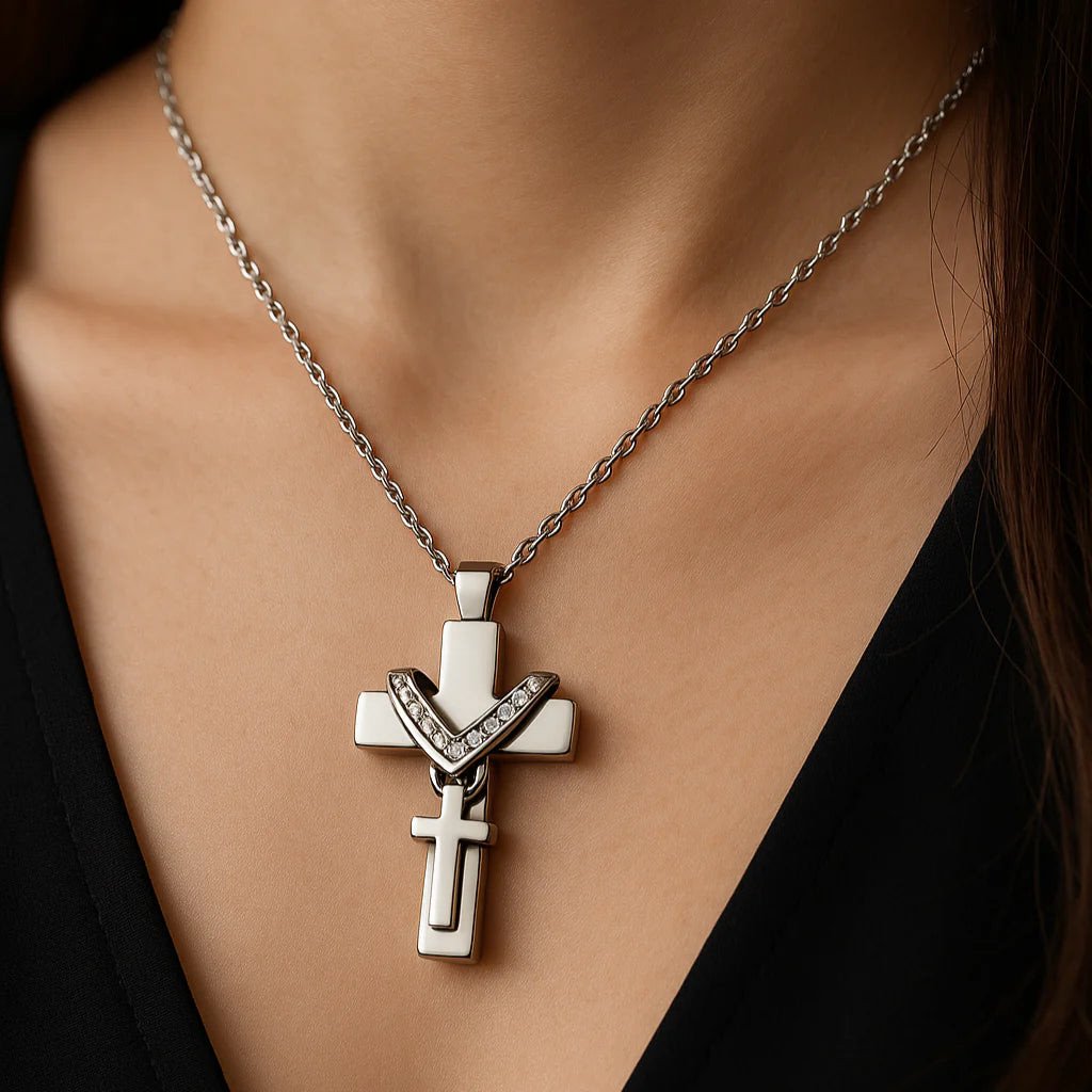 Vintara Celestia™ Cross Memorial Necklace
