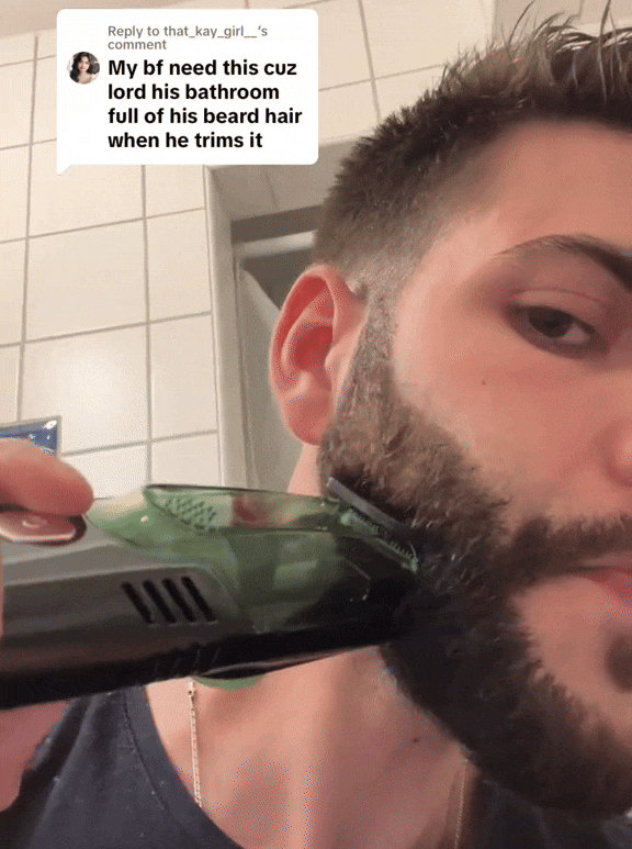 Waterproof Vacuum Beard Trimmer With 20 Shaving Length Settings - Solveur Days