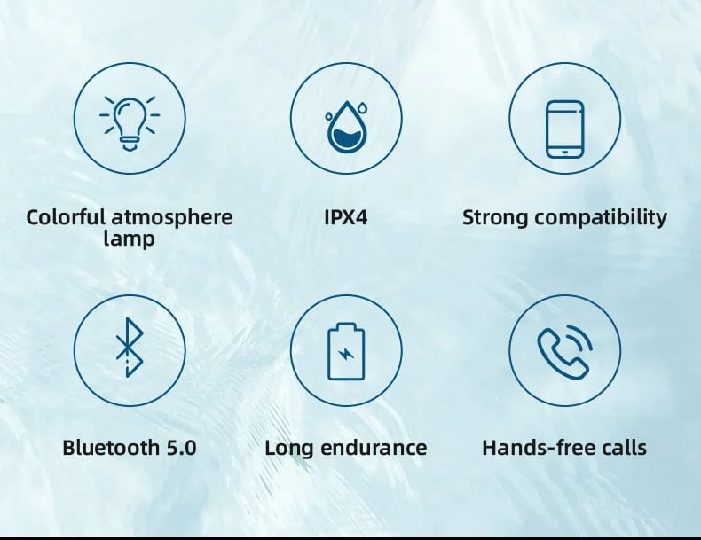 🔥Last Day 49% Off - Mini Bluetooth Waterproof Speaker With Led Light🔊