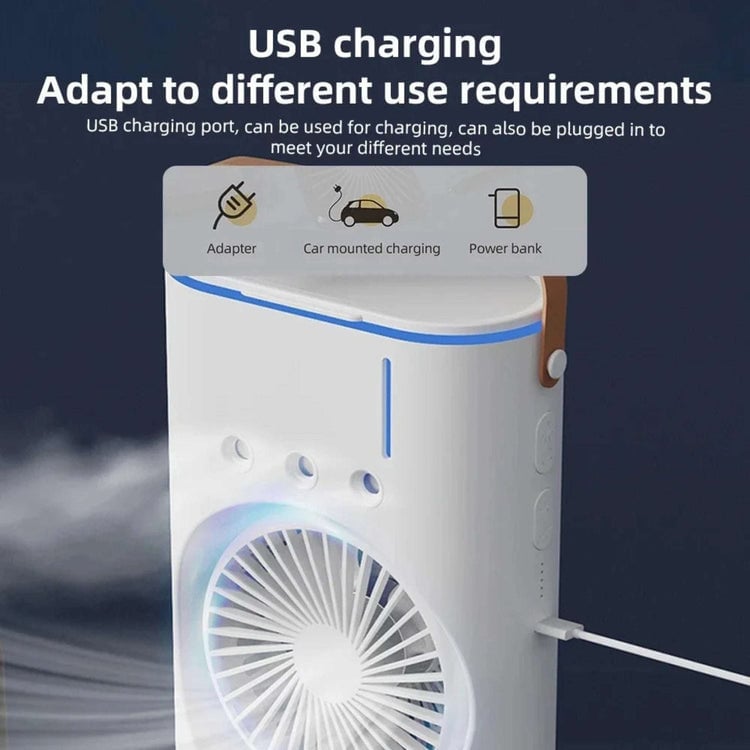 Dual Air Cooler & Humidifier | Usb Powered - Roxbey