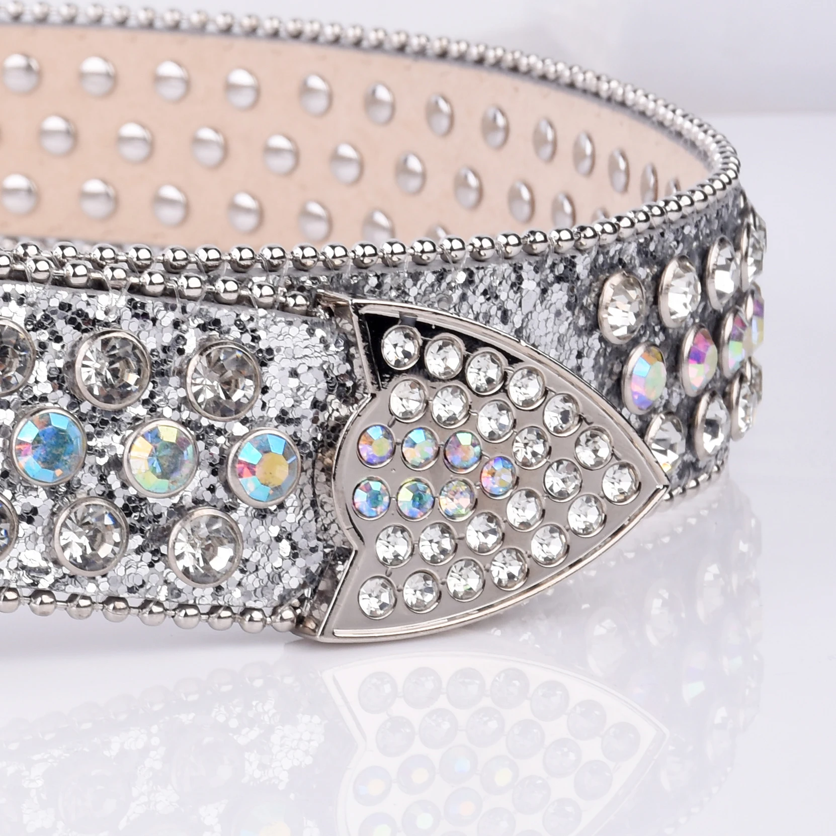 Silver Strap With Silver Studs