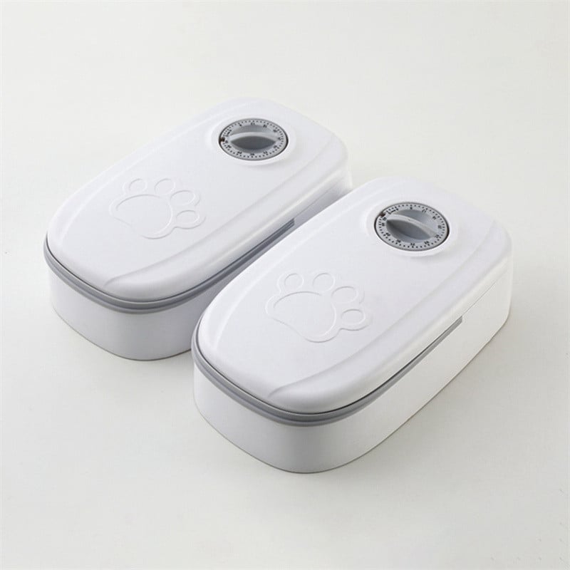 Automatic Pet Feeder Smart Food Dispenser For Cats Dogs Timer Stainless Steel Bowl Auto Dog Cat Pet Feeding Pets Supplies - Pethoopz