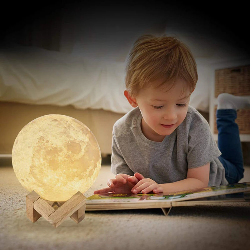 Usb Rechargeable Moon Lamp - Nature Nurture