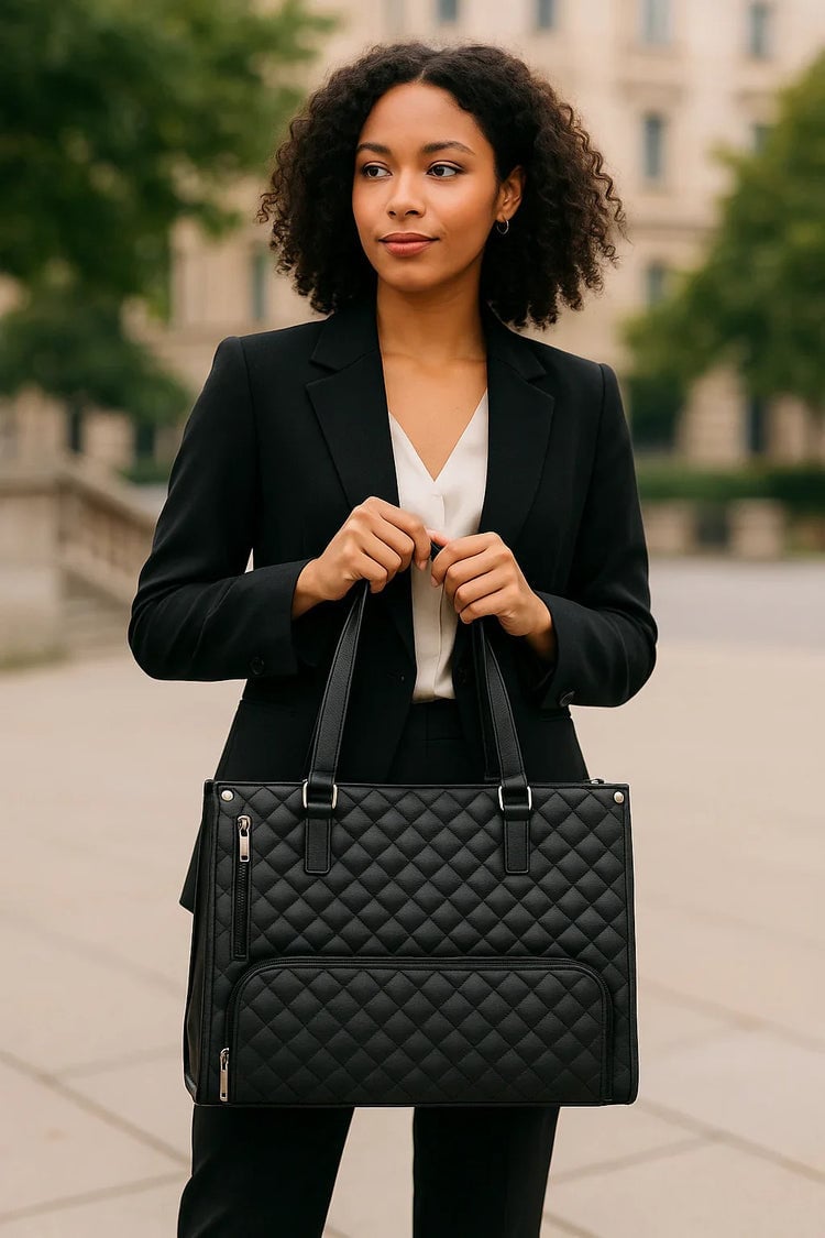 All-in-one® Leather Tote Bag - Dynric