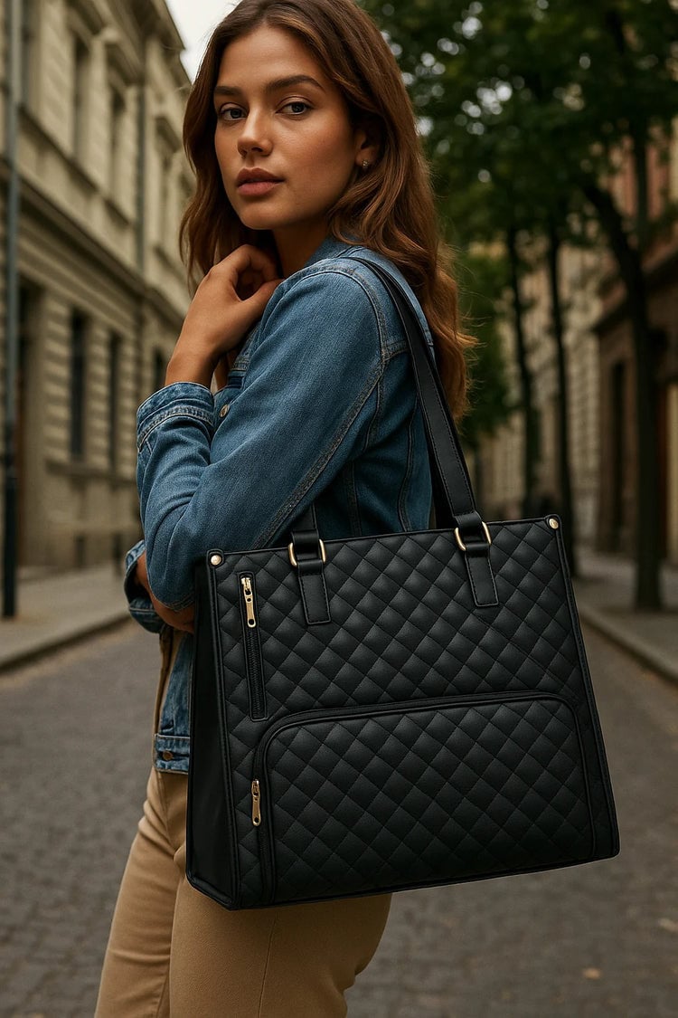 All-in-one® Leather Tote Bag - Dynric