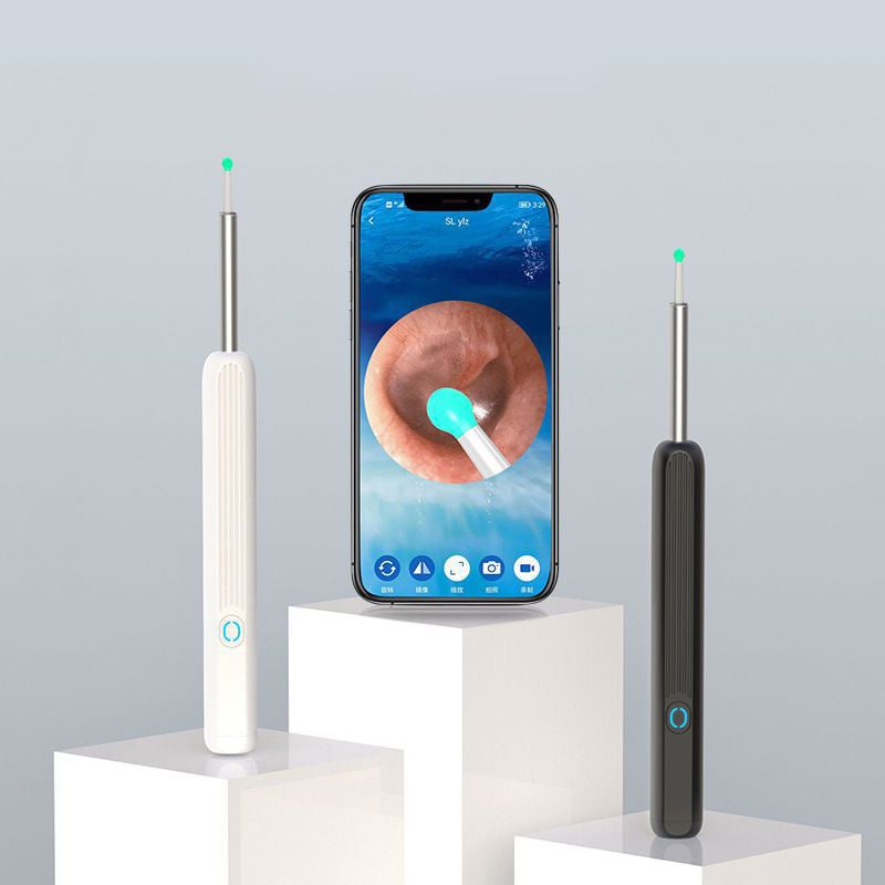 (🌲Early Christmas Sale- Save 50% Off)clean Earwax – Wi -Fi Visible Wax Elimination Spoon,usb 1080p Hd Load Otoscope