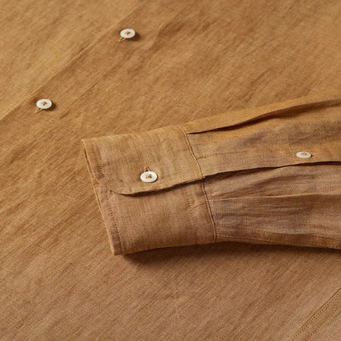 Mens Linen Regular-fit Shirt