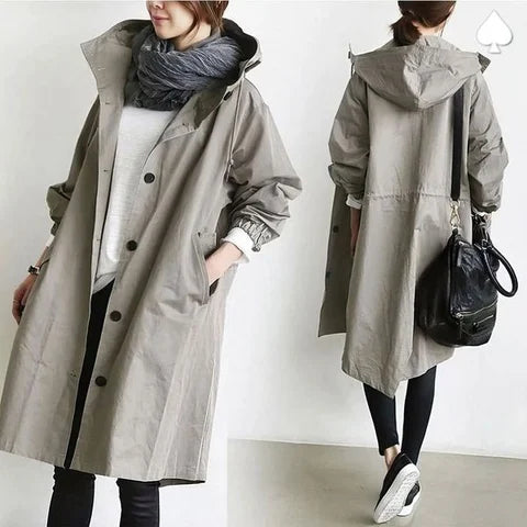 🔥Last Day 49% Off - Waterproof Hooded Trench Coat