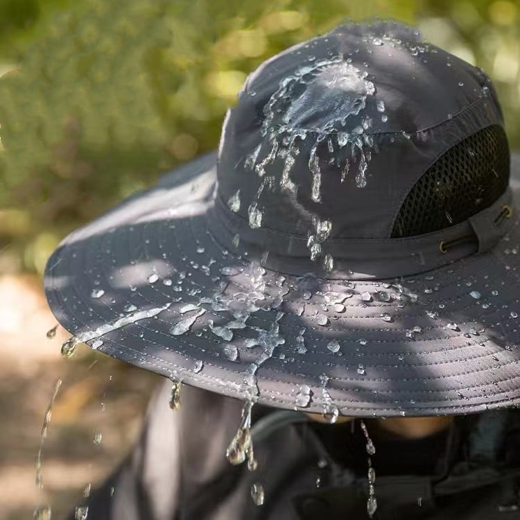 🔥Fathers Day Sale 49% Off - Wide Brim Solar Fan Outdoor Fishing Hat-solar & Usb Charging