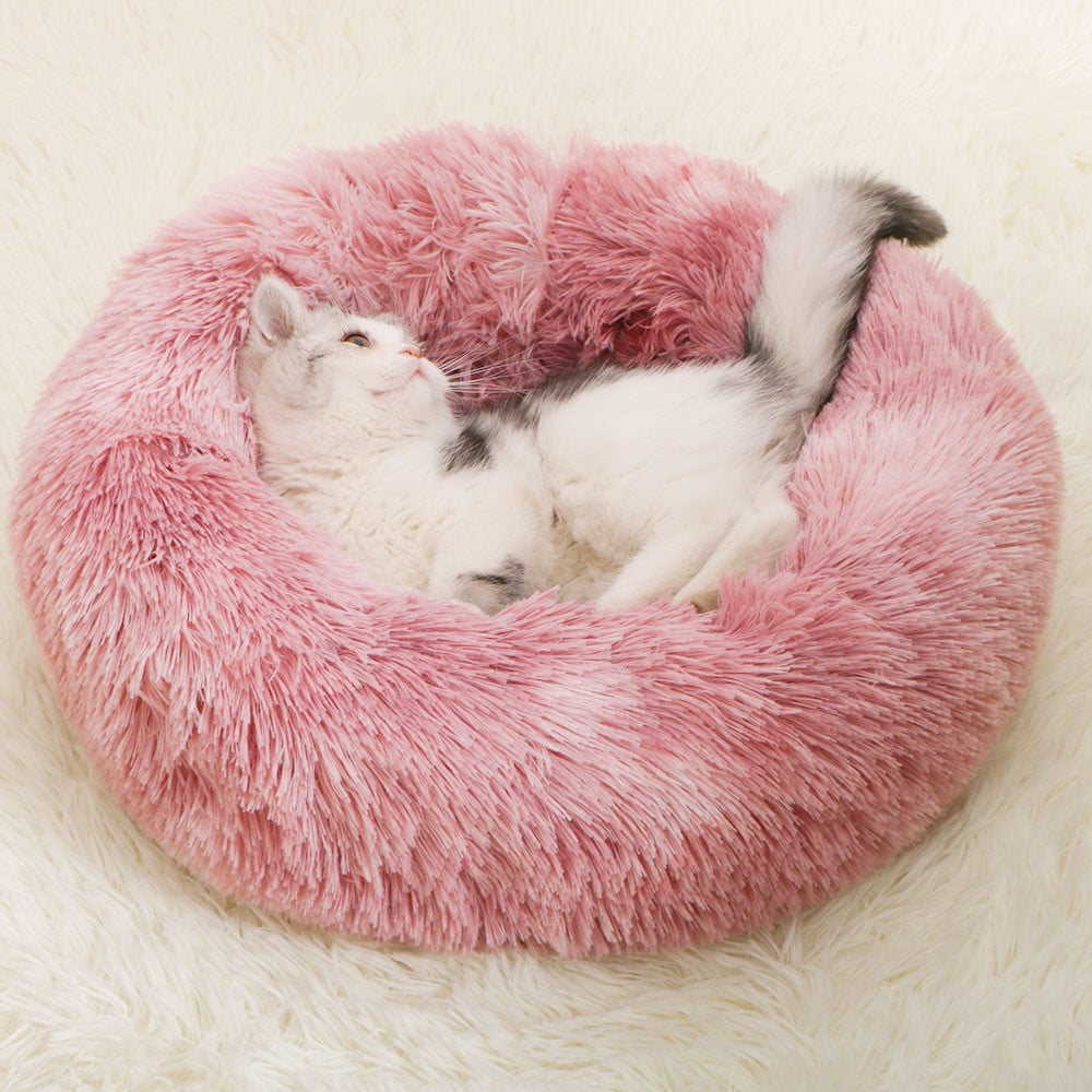 Dog Beds For Small Dogs Round Plush Cat Litter Kennel Pet Nest Mat Puppy Beds