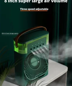 3 In 1 Air Cooler – Usb-powered With Led & Humidifier